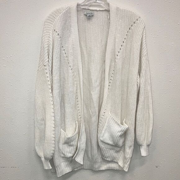 American Eagle Cozy Cream Open-Front Sweater size small #161 - Picture 1 of 6